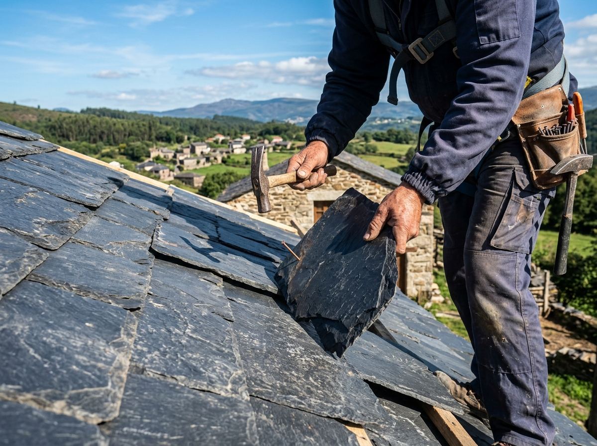 Reparación profesional de tejado de pizarra en A Coruña